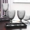 Set x6 Copas gris humo (vidrio)