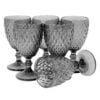 Set x6 Copas gris humo (vidrio)