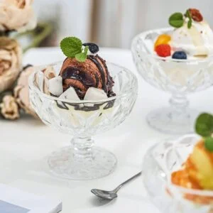 Set x4 copas de helado (vidrio)
