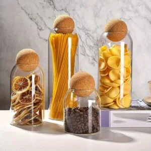 Set x 2 frascos de vidrio esfera