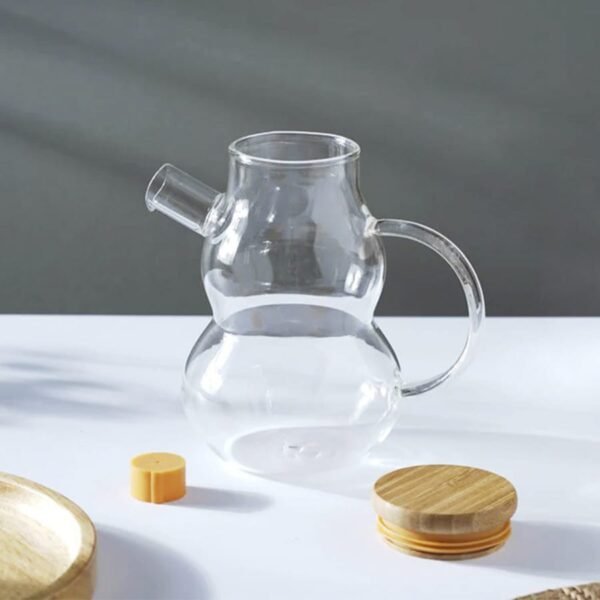 Aceitero ondulado de vidrio 400ml