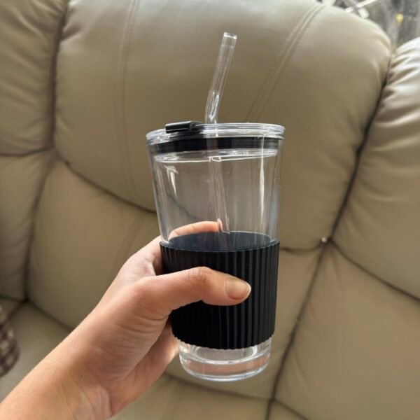 IMG_5347 Vaso de vidrio con sorbito de vidrio 450ml