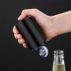 Destapador de bebidas negro