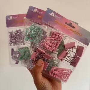 Set de clips para hojas