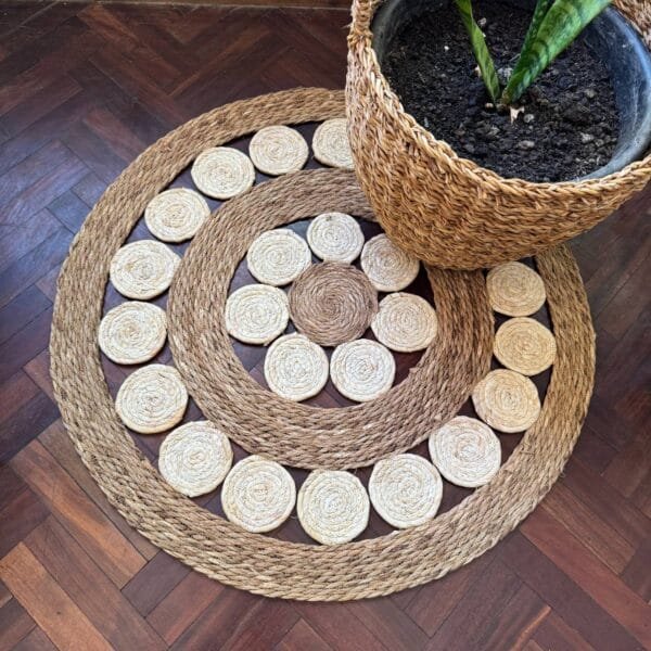 Alfombra de yute 80cm