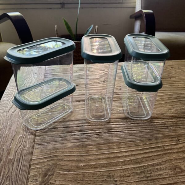 Set x5 contenedores de acrilico