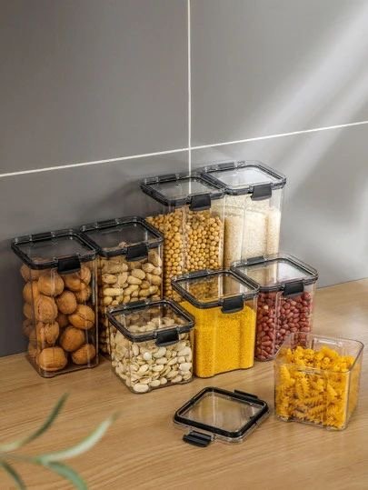 Set x4 frascos cierre hermÃ©tico