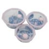 Set x3 tupper de vidrio redondo