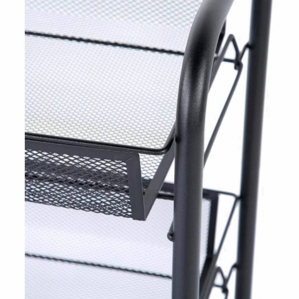 Carro Rejilla 3 Niveles Negro