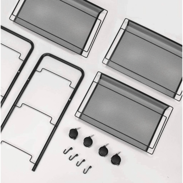 Carro Rejilla 3 Niveles Negro