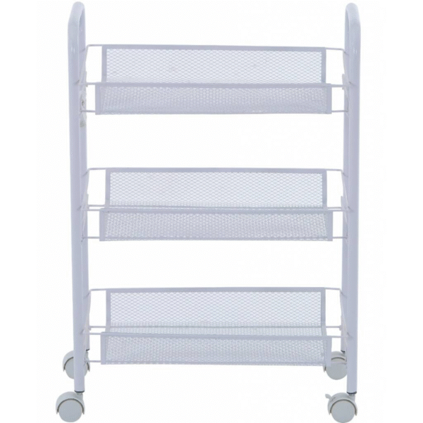 Carro Rejilla 3 Niveles Blanco
