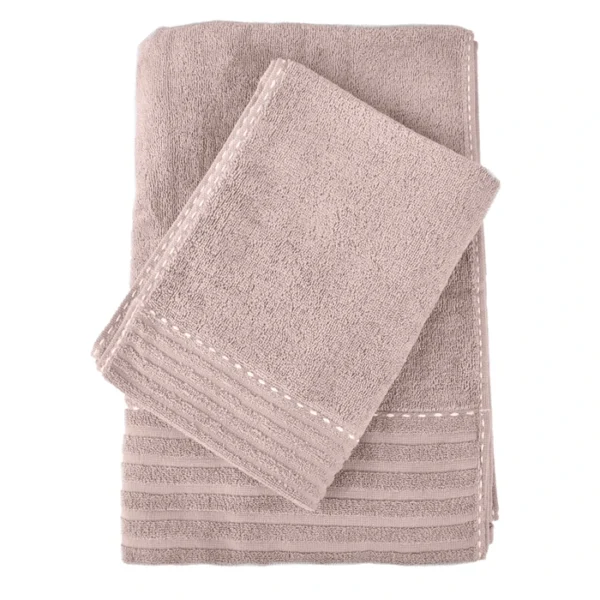 Set x2 toallas de baÃ±o 100% algodÃ³n
