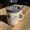 Taza gato con cuchara