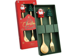 Set x2 cubiertos Navidad