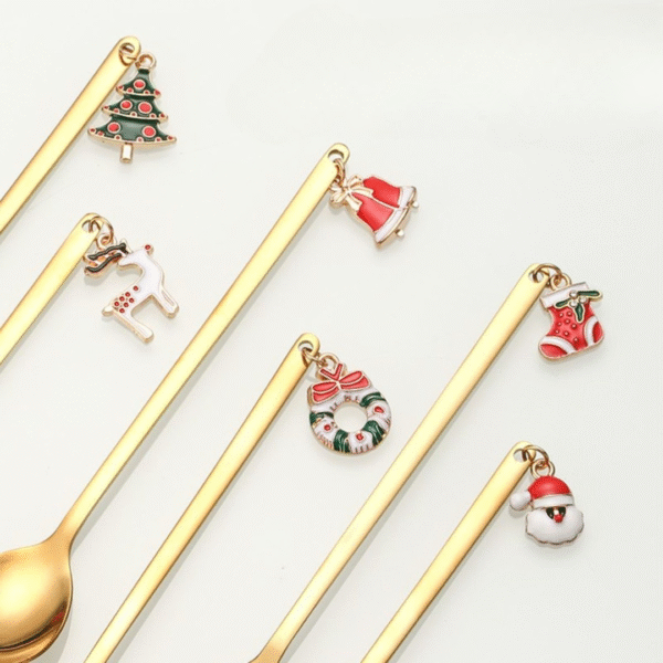 Set x6 cubiertos Navidad