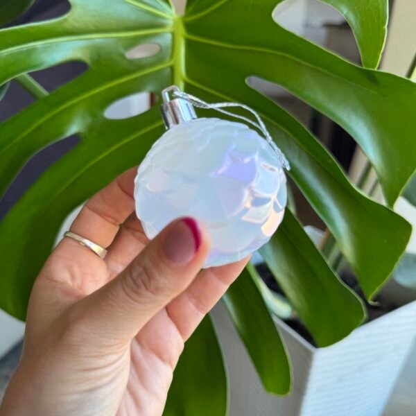 Set x6 bolas de navidad perladas