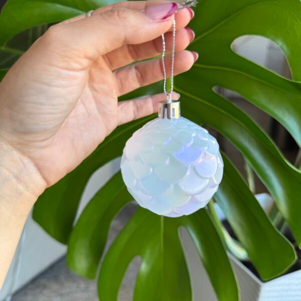 Set x6 bolas de navidad perladas