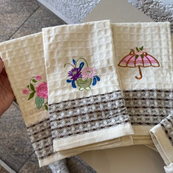 Set x2 repasadores beige