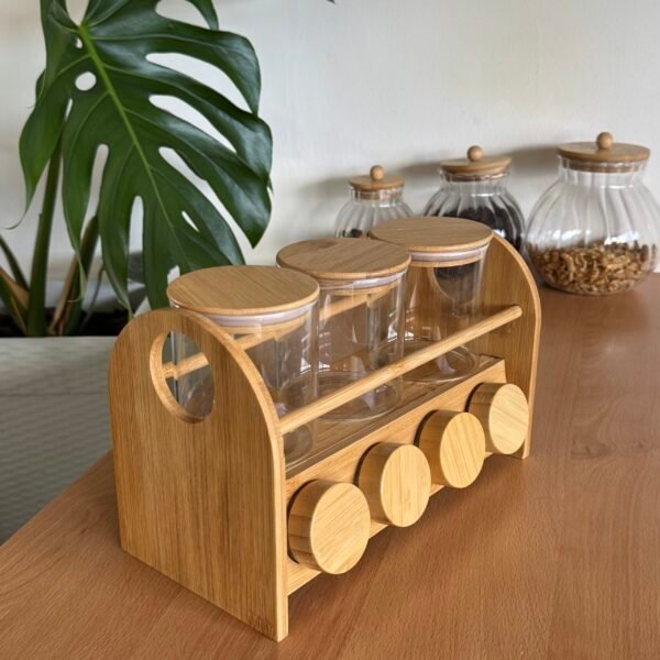 Set especiero x7 bambú