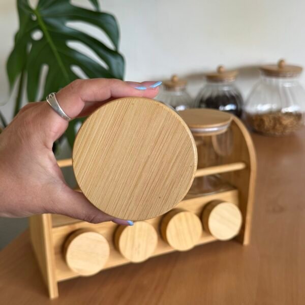 Set especiero x7 bambú