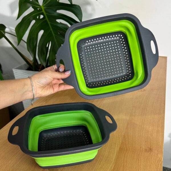 Set x2 colador de plástico extensible