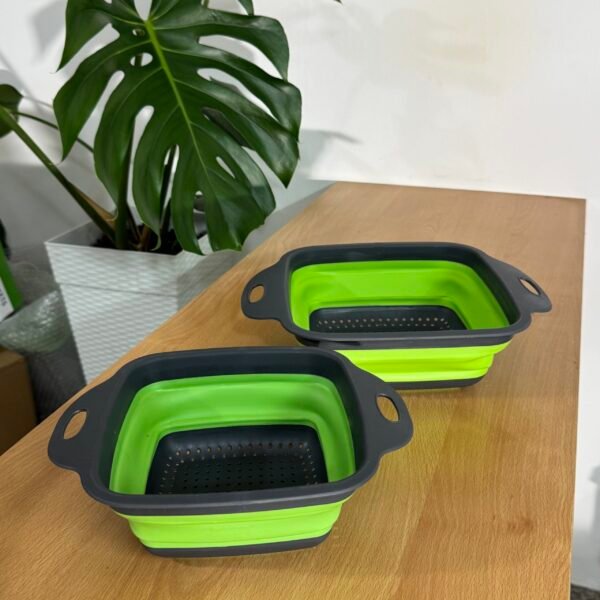 Set x2 colador de plástico extensible