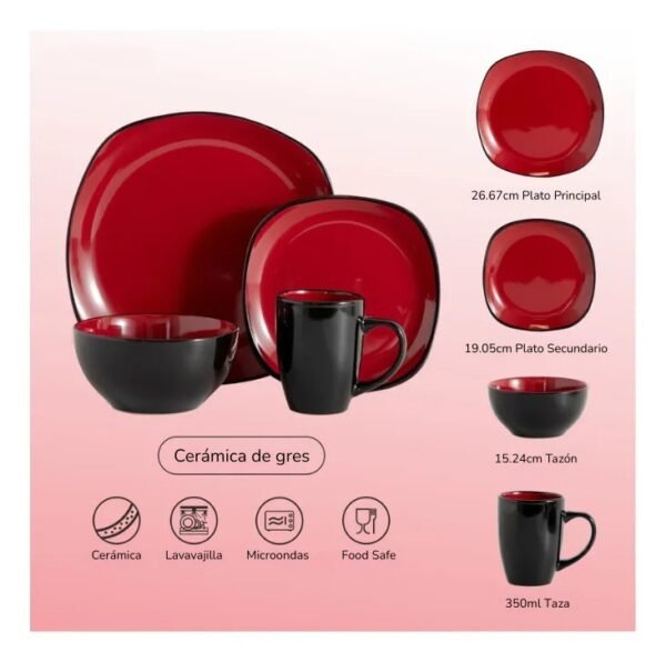 Juego de vajilla 16 piezas Ignis colecci&Atilde;&sup3;n Helios