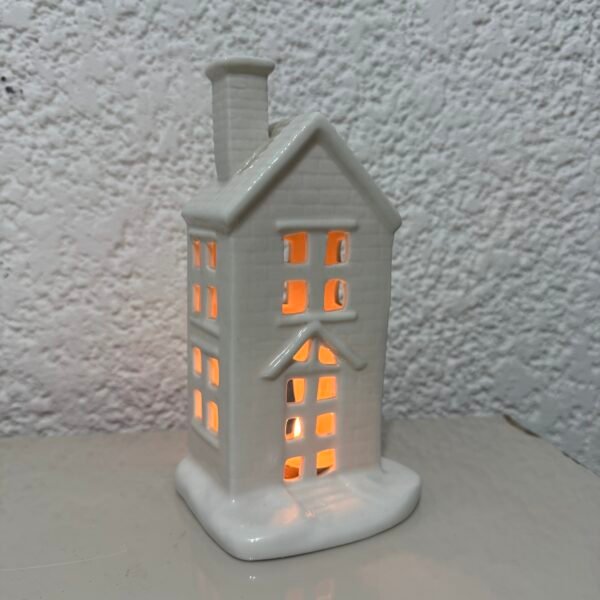 Casita de cerámica para vela