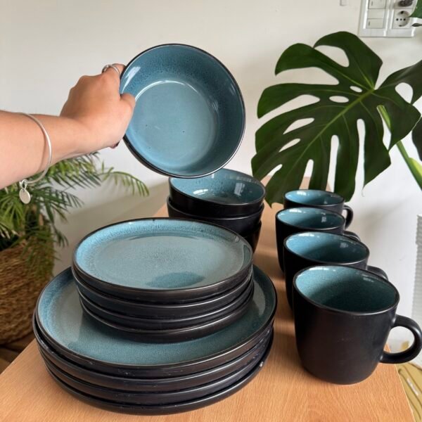 Juego de vajilla Eclipse Azul 16 piezas