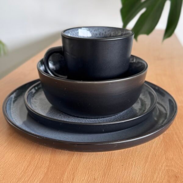 Juego de vajilla Eclipse Gris 16 piezas