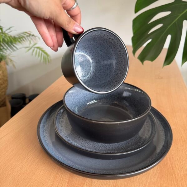 Juego de vajilla Eclipse Gris 16 piezas