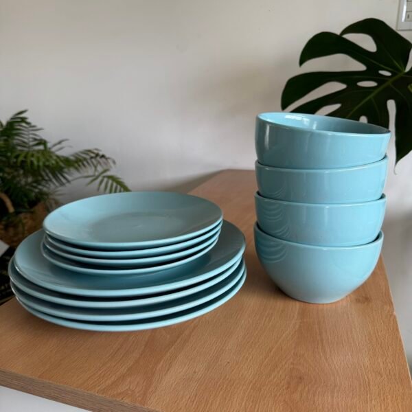 Juego de vajilla 12 piezas cielo