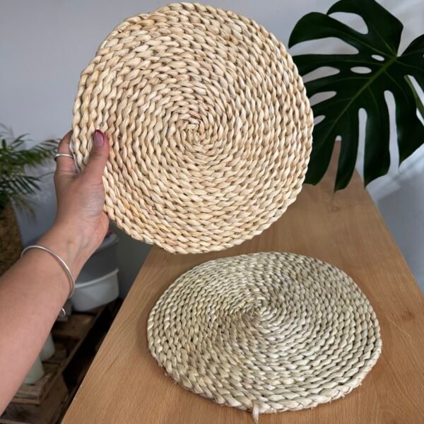 Set x4 individuales tejidos de ratan