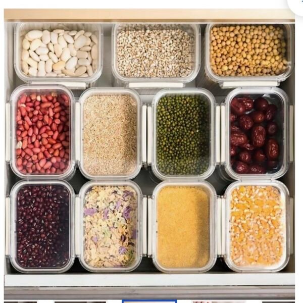 Frasco de acrílico hermético blanco