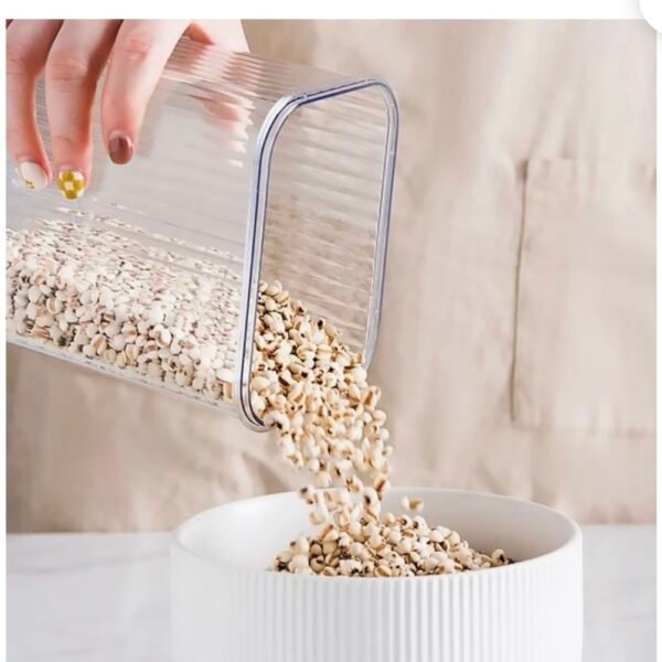 Frasco de acrílico hermético blanco