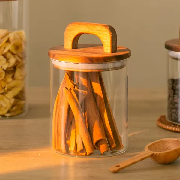 envase-organizador-tapa-de-bambu-con-manija-14652-53-54-55-fb-10x12--2 Set x3 Recipiente Multiuso de Vidrio con Tapa y Asa de Bambú