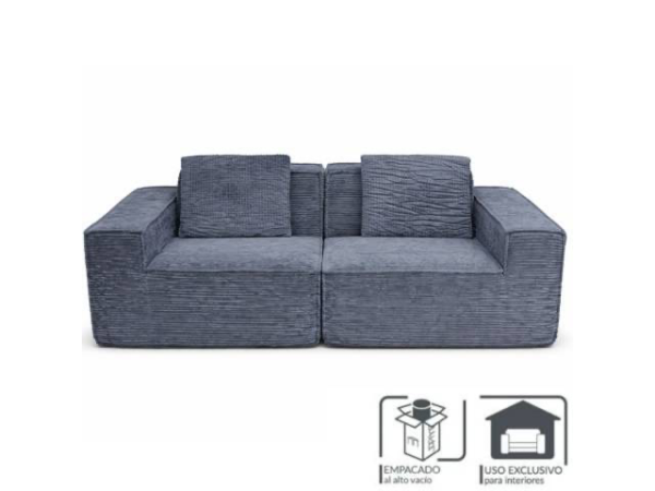 Sofa de espuma comprimida 2 cuerpos
