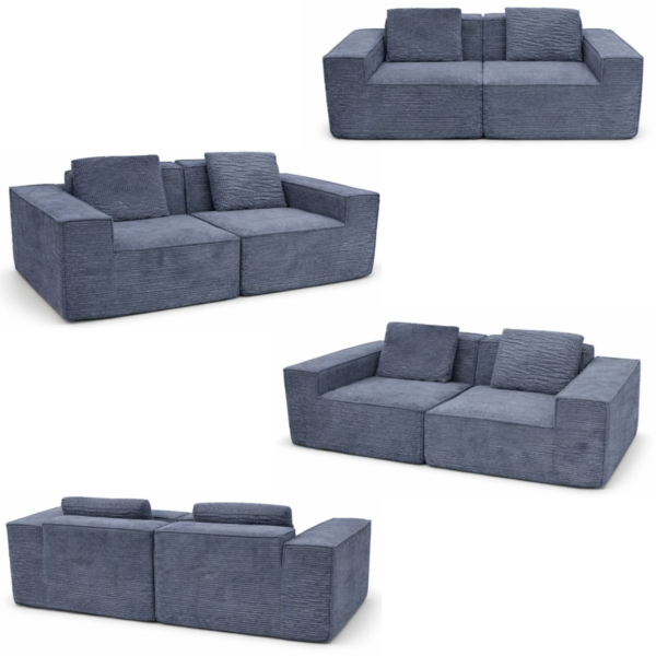 Sofa de espuma comprimida 2 cuerpos
