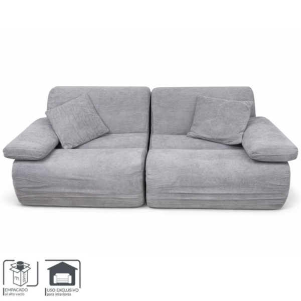 Sofa modular de espuma comprimida 2 cuerpos