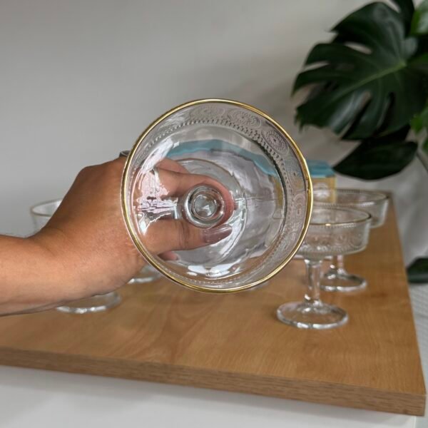 Set x6 copas de postre Mándala Gold