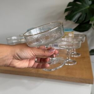 Set x6 copas de postre Mándala Gold