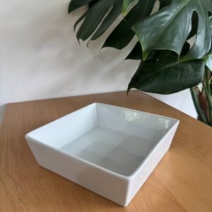 Bowl de ceramica cuadrado borde alto