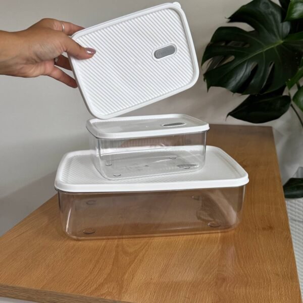 Recipiente de acrilico x3 unidades