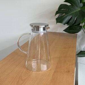Jarra de vidrio 1.8lts borosilicato
