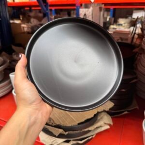 Set X2 platos Negros 20cm