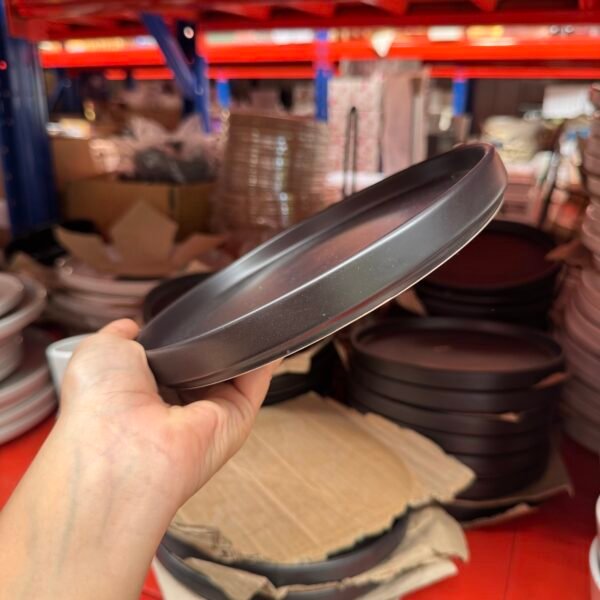 Set X2 platos Negros 20cm