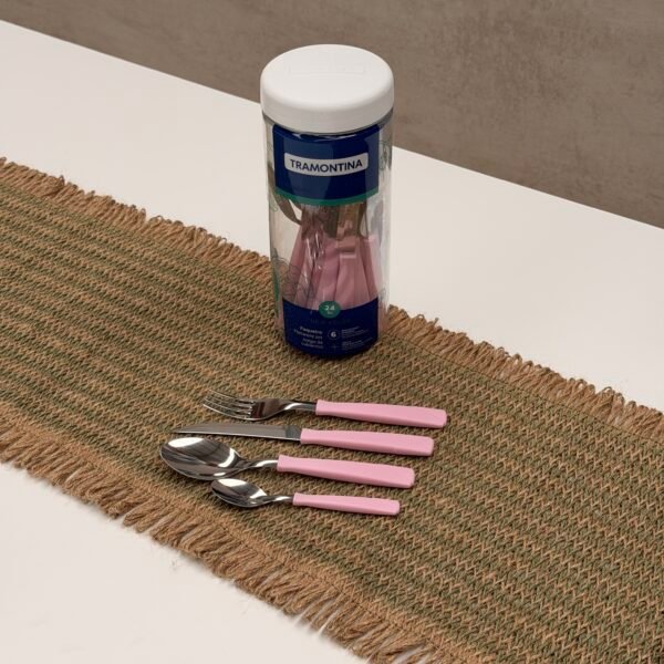 FullSizeRender Set de cubiertos tramontina 24 piezas rosa