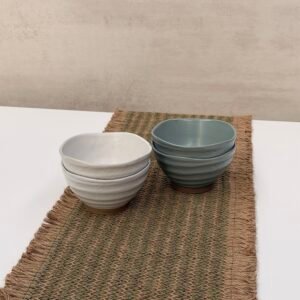 IMG_5161 Set X2 Bowl de ceramica con relieve