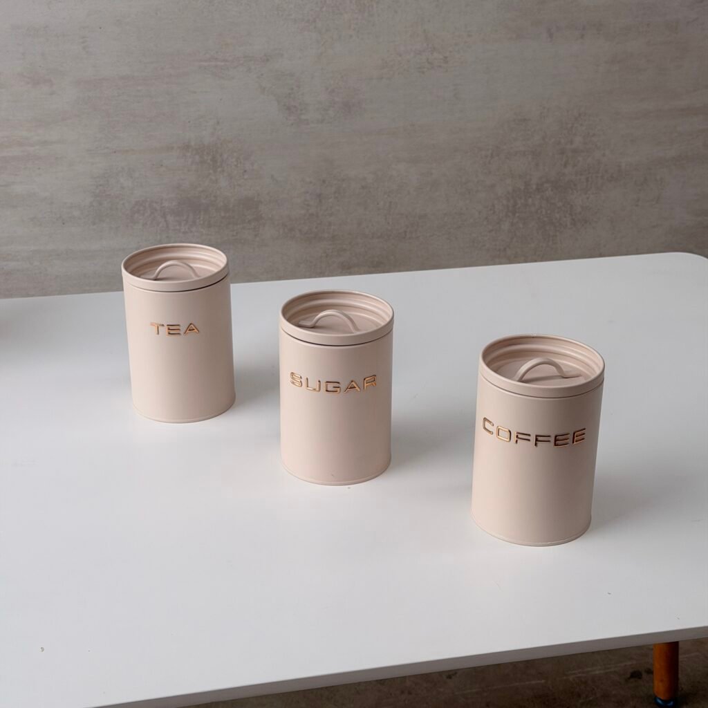 Set x3 Latas Tea, Cofee, Sugar Linea Rouse