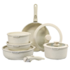 H223edd814c3645a4800a583d146881faL Juego de Ollas y Sartenes Donnor 17 Piezas Mango Desmontable Blanco